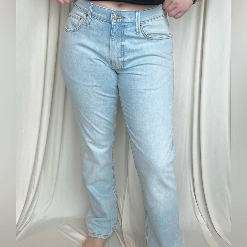 Extra Light Wash Men's Straight Fit Jeans - 14 (Men's 36x32)